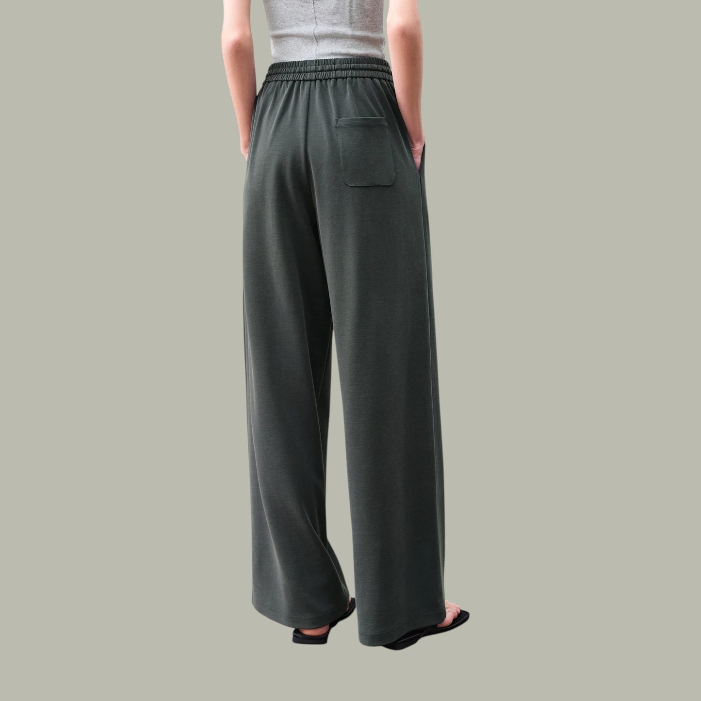 ハイウエストワイドパンツ　上品・夏