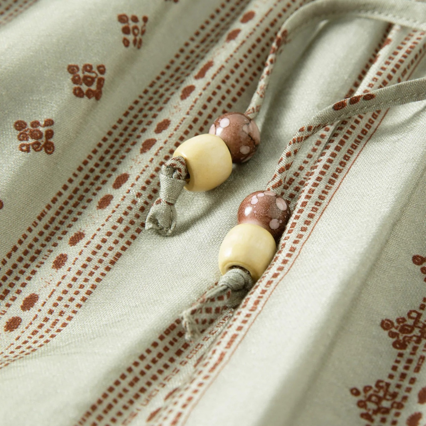 エスニック柄ワイドパンツ　リゾート・夏